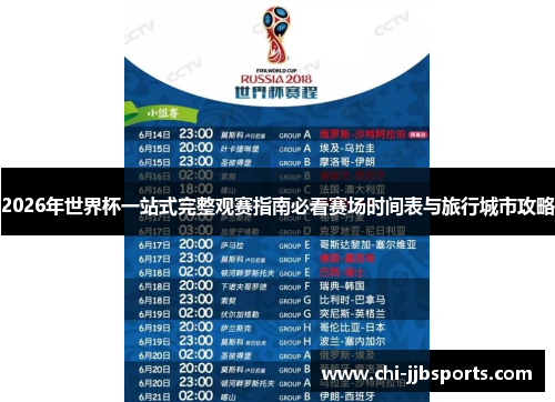 2026年世界杯一站式完整观赛指南必看赛场时间表与旅行城市攻略